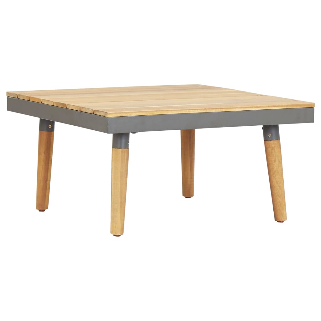 Loungegrupp för trädgården med dynor 7-sits delar massivt akaciaträ