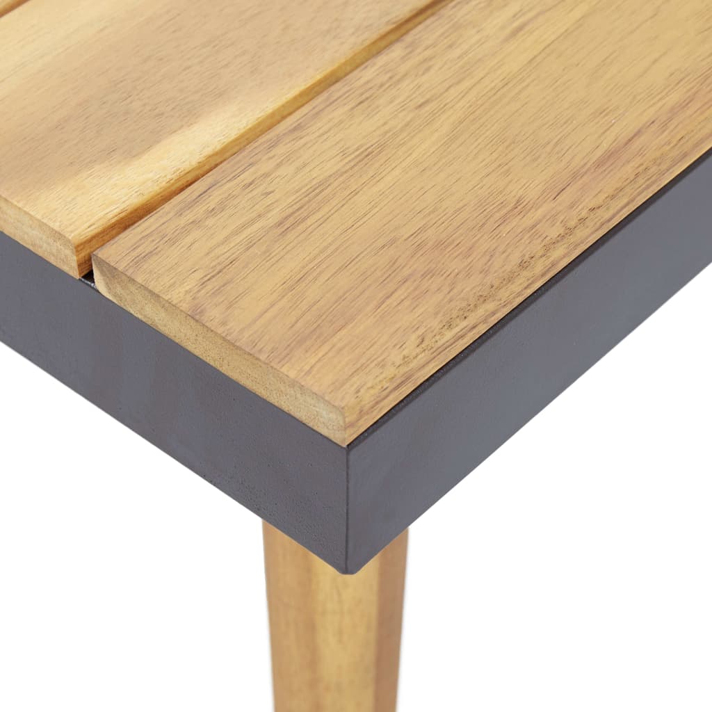 Loungegrupp för trädgården med dynor 7-sits delar massivt akaciaträ