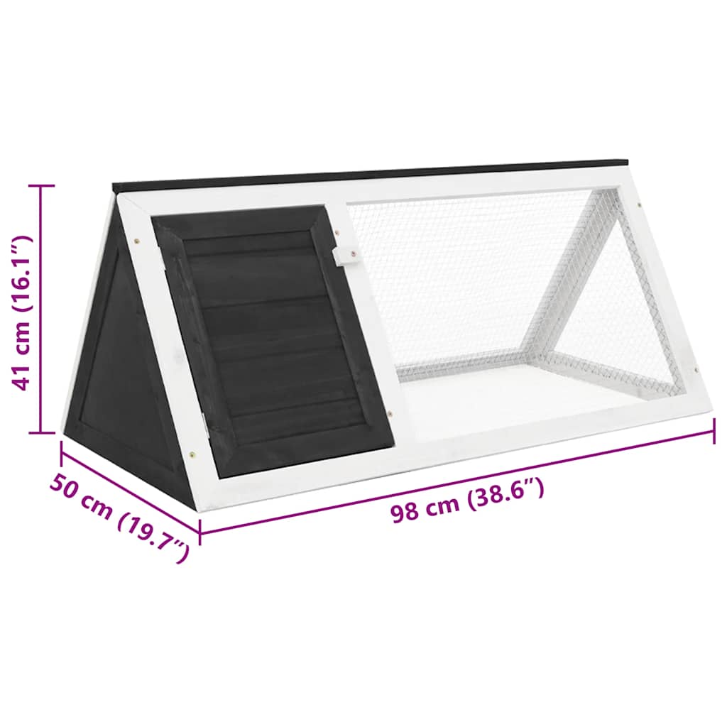 Smådjursbur grå trä