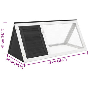 Smådjursbur grå trä