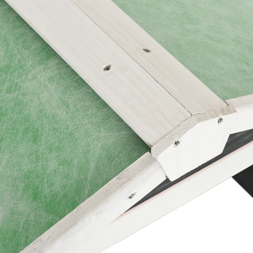 Garage för robotgräsklippare 72x87x50 cm grå och vit granträ