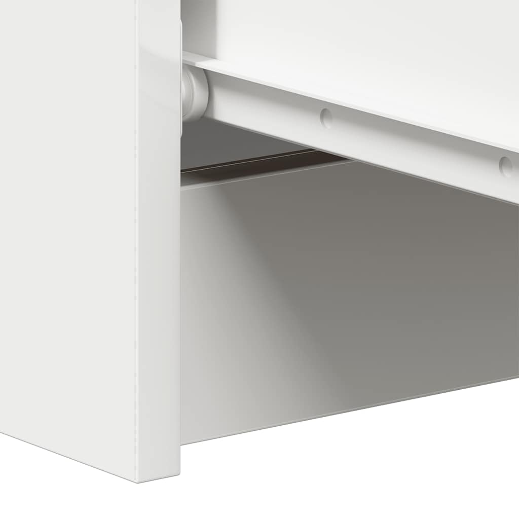 Byrå vit 60x35x98,5 cm konstruerat trä