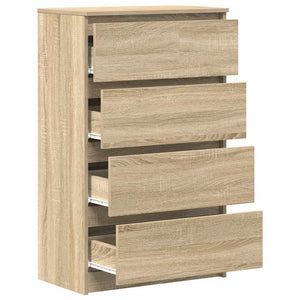 Byrå sonoma-ek 60x35x98,5 cm konstruerat trä