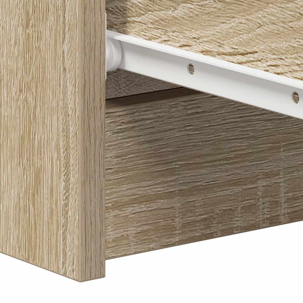 Byrå sonoma-ek 60x35x98,5 cm konstruerat trä