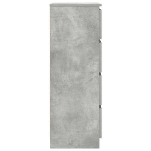 Byrå betonggrå 60x35x98,5 cm konstruerat trä