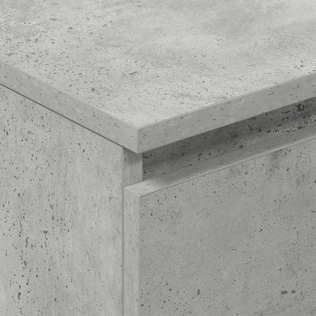 Byrå betonggrå 60x35x98,5 cm konstruerat trä