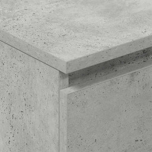 Byrå betonggrå 60x35x98,5 cm konstruerat trä