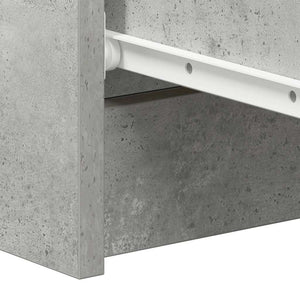 Byrå betonggrå 60x35x98,5 cm konstruerat trä