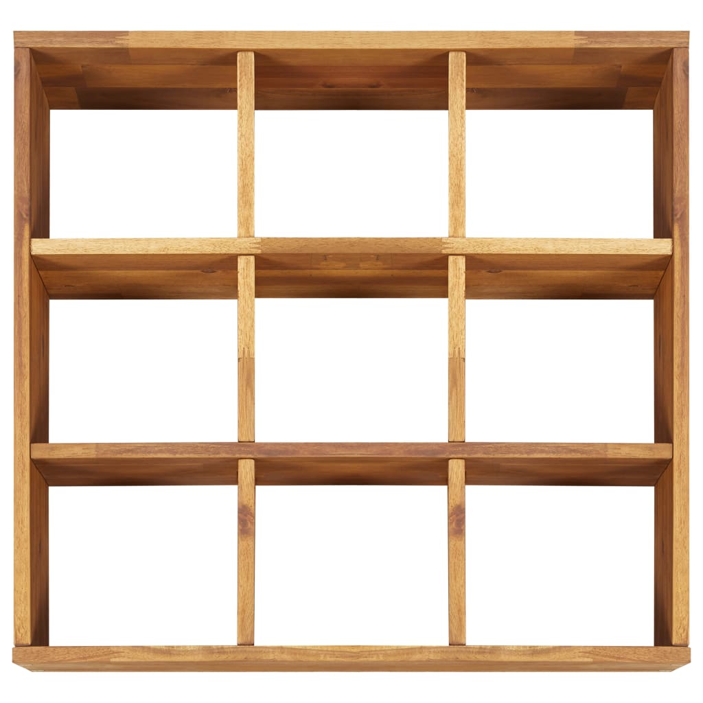 Odlingslåda för örter upphöjd massivt akaciaträ 60x60x15 cm