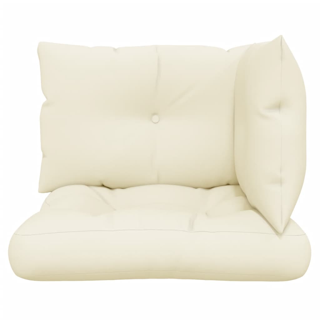 Palldynor 3 st gräddvit tyg