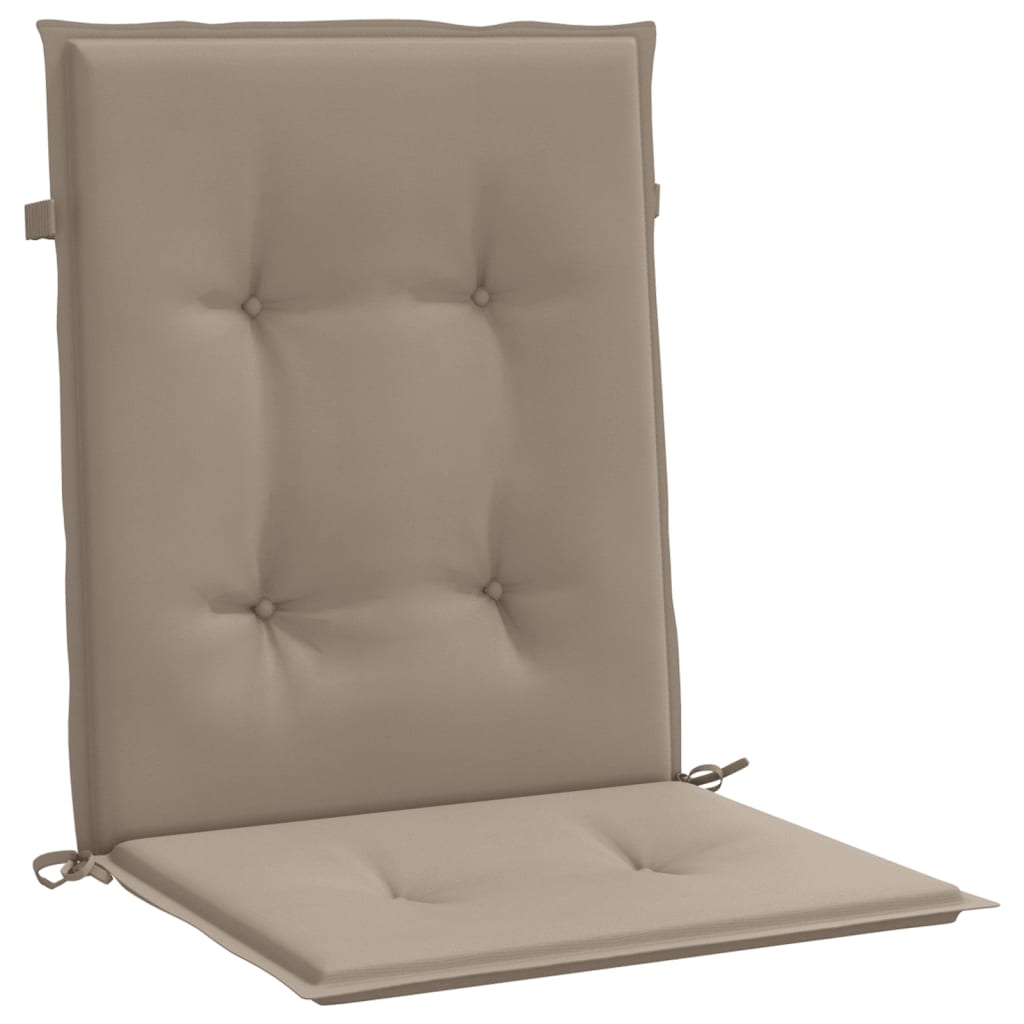 Stolsdynor 2 st taupe 100x50x3 cm oxfordtyg