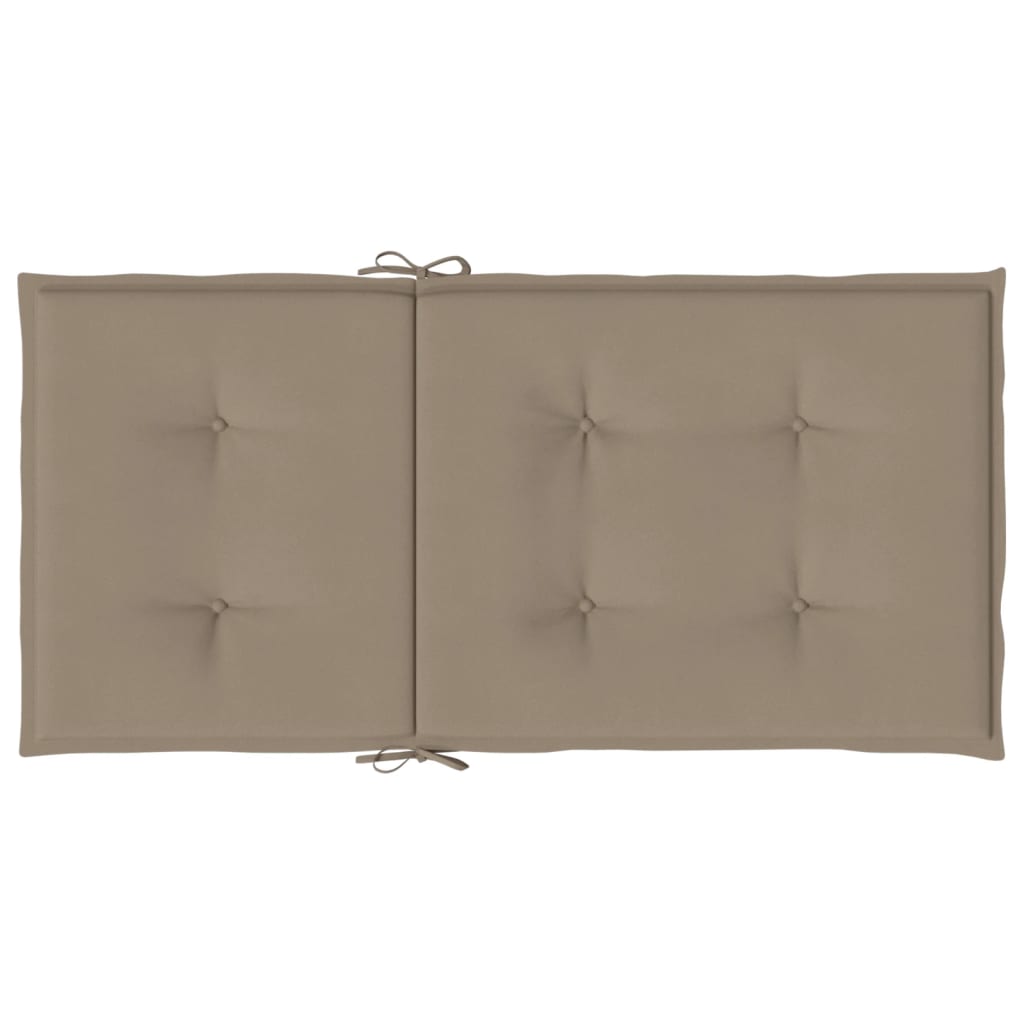 Stolsdynor 2 st taupe 100x50x3 cm oxfordtyg