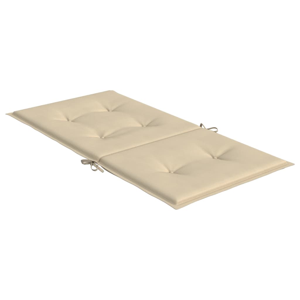 Stolsdynor 4 st beige 100x50x3 cm oxfordtyg