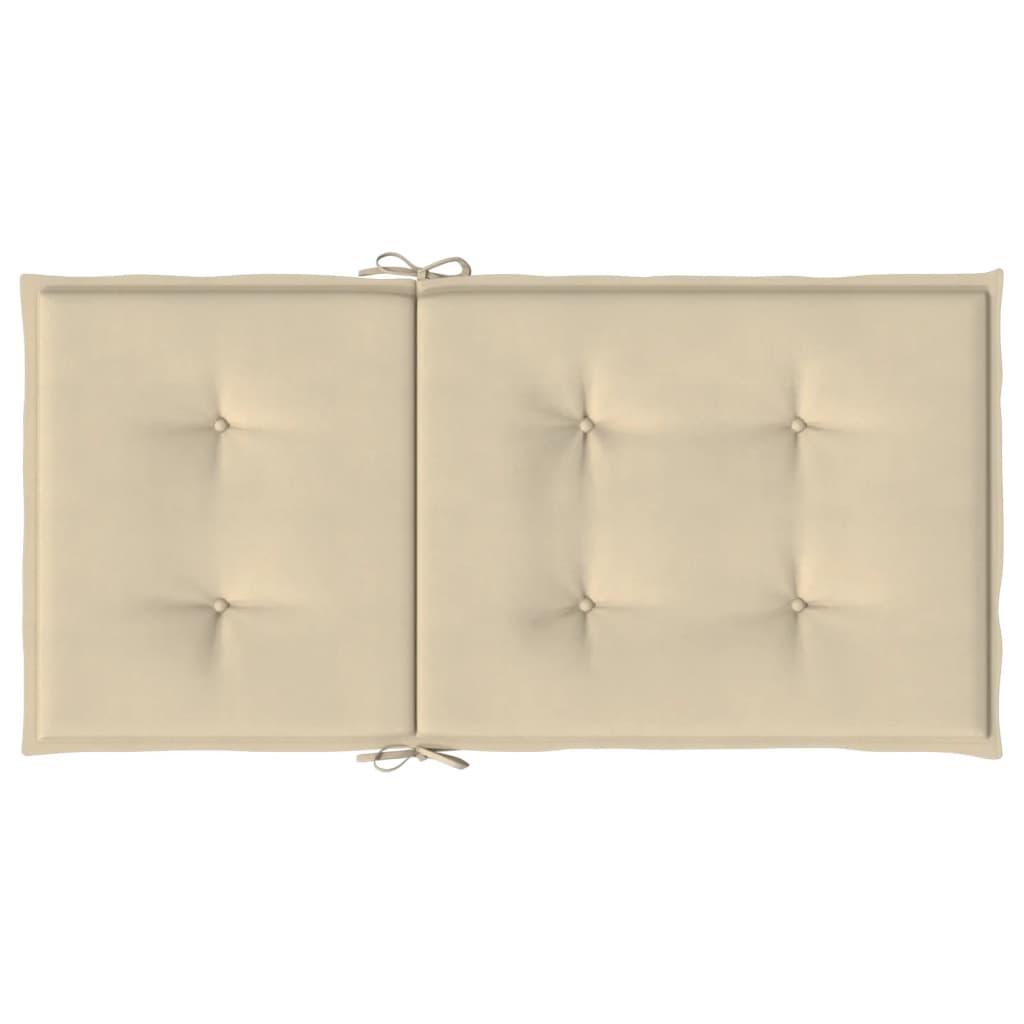 Stolsdynor 4 st beige 100x50x3 cm oxfordtyg