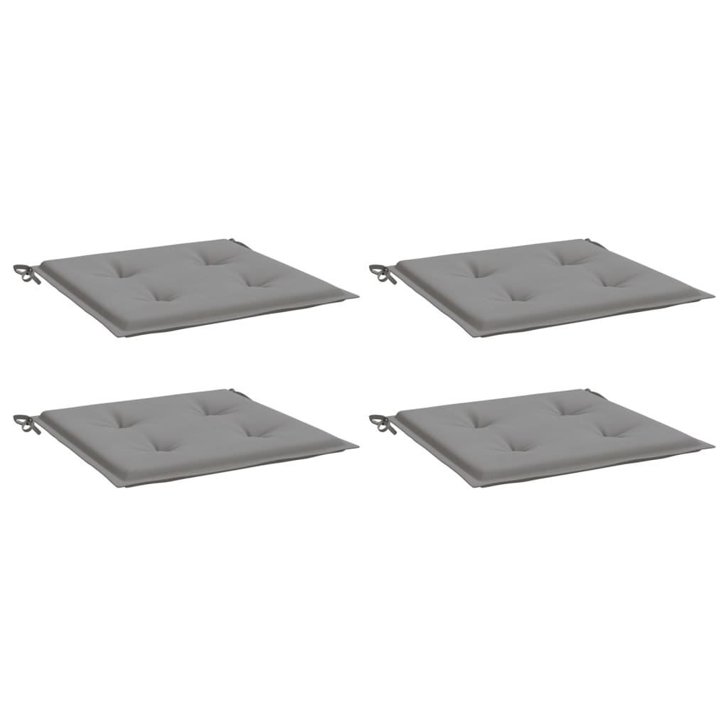 Stolsdynor 4 st grå 40x40x4 cm oxfordtyg