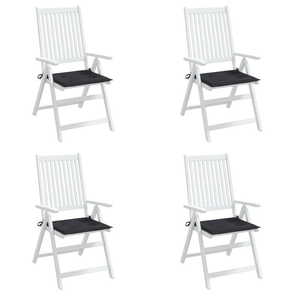 Stolsdynor 4 st svart 40x40x4 cm oxfordtyg