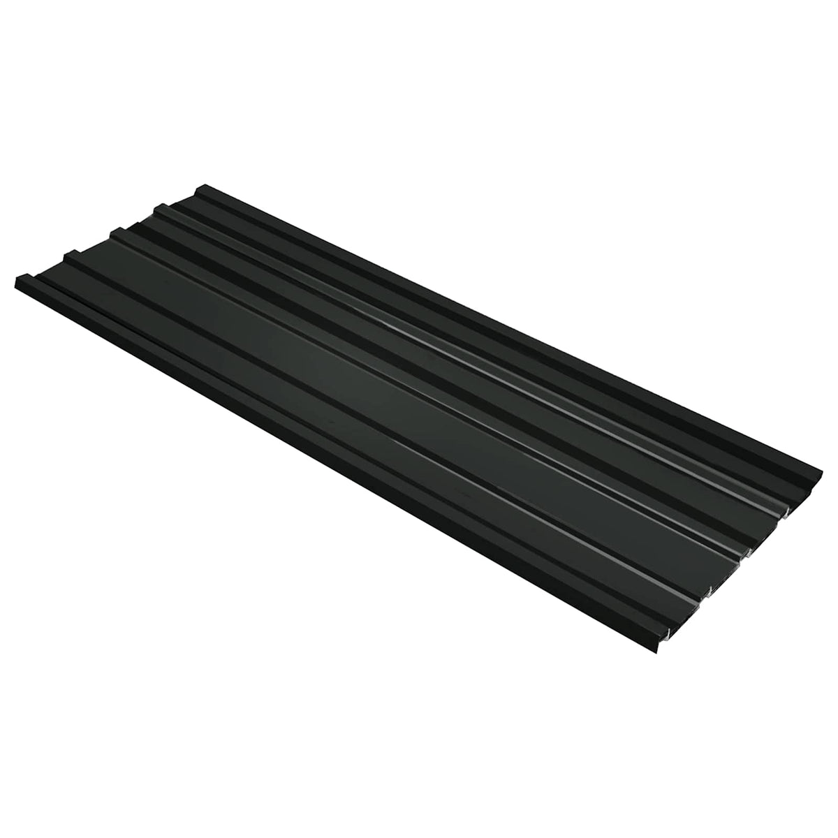 Takpanel 12 st Antracit 129 x 45 cm Galvaniserat stål