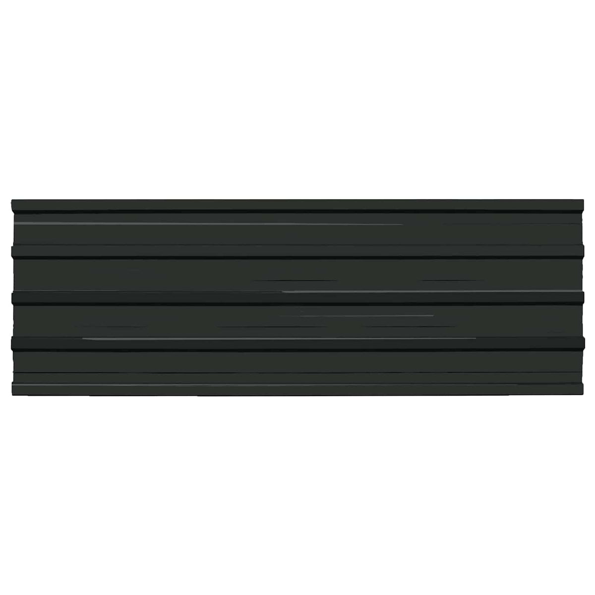Takpanel 12 st Antracit 129 x 45 cm Galvaniserat stål