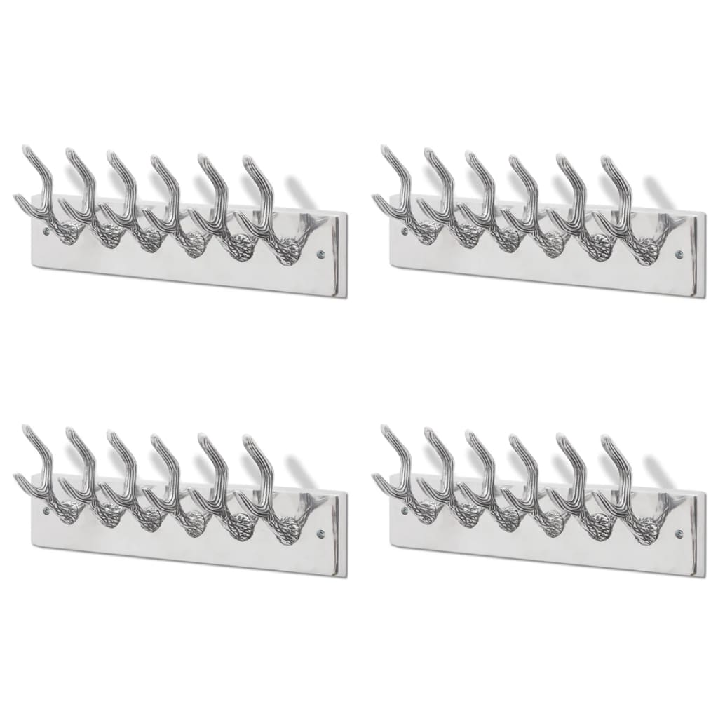 Kroklist 4 st silver aluminium