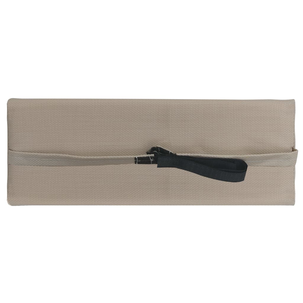 Nackstöd till solstol taupe 40x7,5x15 cm textilene