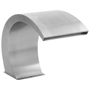 Poolfontän med LED rostfritt stål 30x60x45 cm