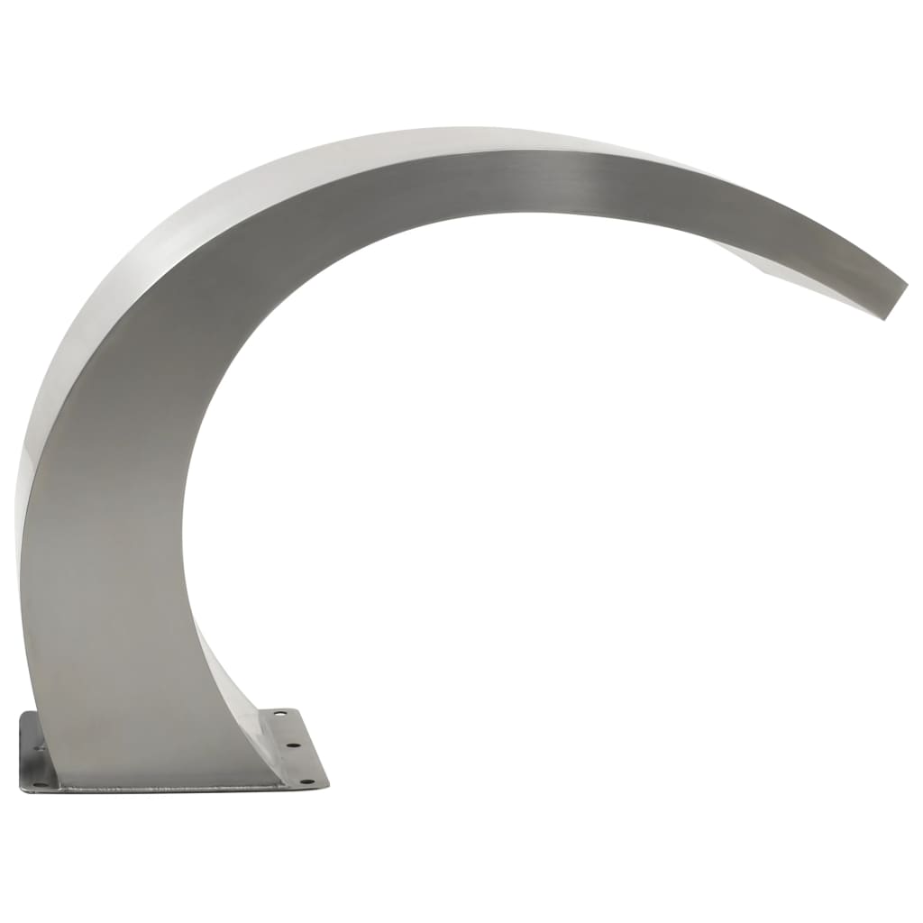 Poolfontän med LED rostfritt stål 30x60x45 cm