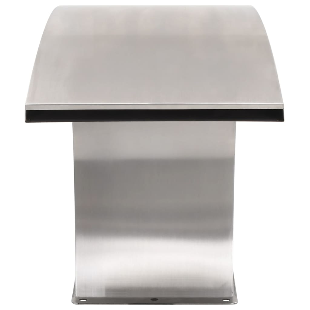 Poolfontän med LED rostfritt stål 30x60x45 cm