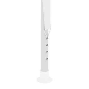 Professionellt partytält med väggar 2,5x2,5 m vit 90 g/m²