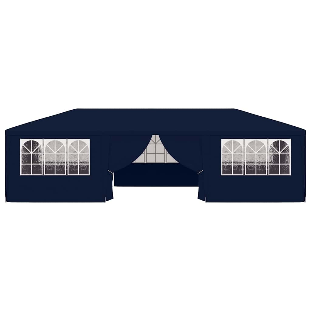 Professionellt partytält med väggar 4x9 m blå 90 g/m²