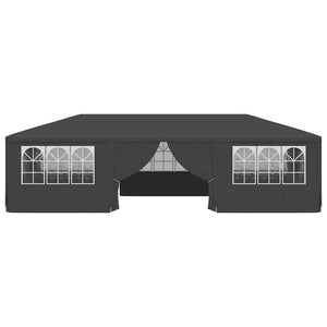 Professionellt partytält med väggar 4x9 m antracit 90 g/m²