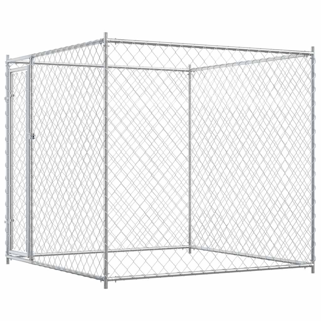 Hundgård för utomhusbruk 193x193x185 cm