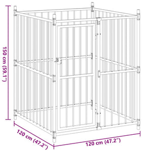 Hundgård för utomhusbruk 120x120x150 cm