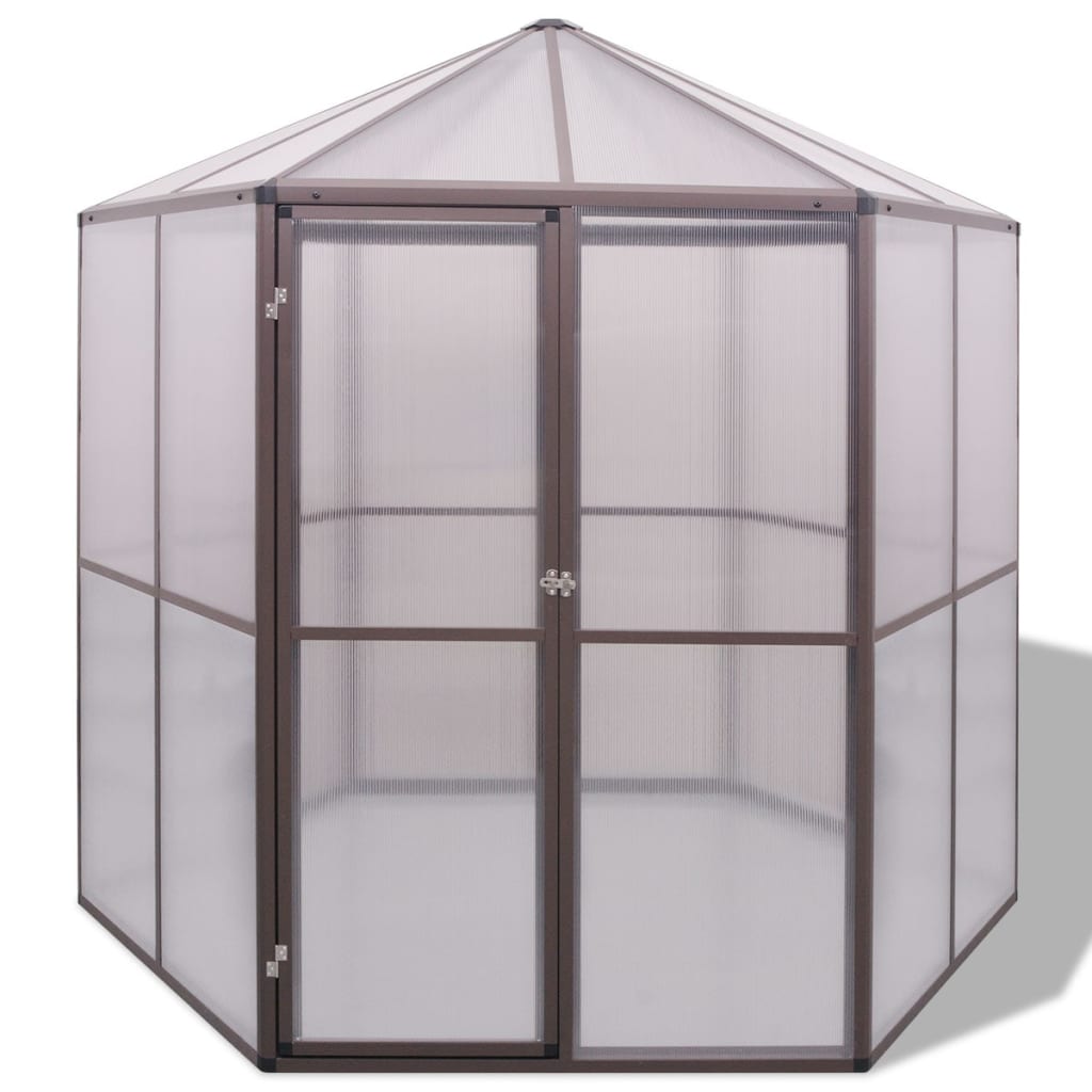 Växthus aluminium 240x211x232 cm