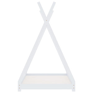 Barnsäng vit massiv furu 80x160 cm