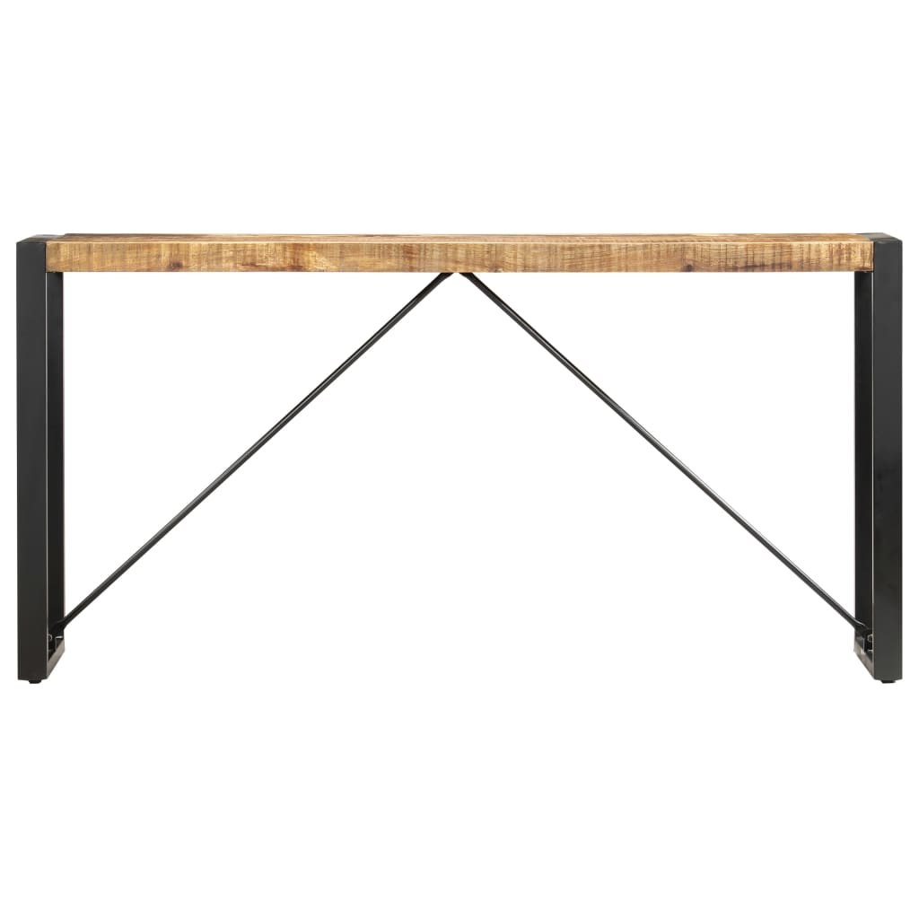 Konsolbord 150x35x76 cm massivt mangoträ