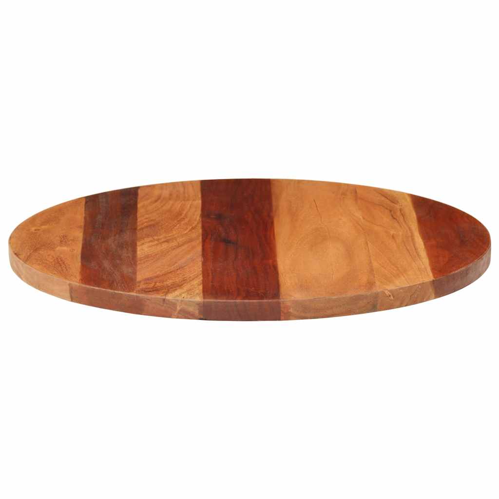 Bordsskiva massivt akaciaträ rund 25-27 mm 50 cm