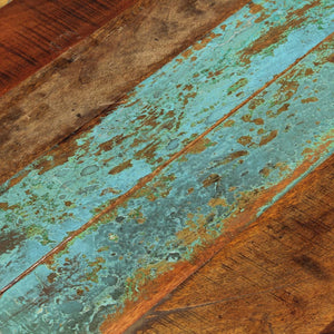 Rund bordsskiva 60 cm 15-16 mm massivt återvunnet trä