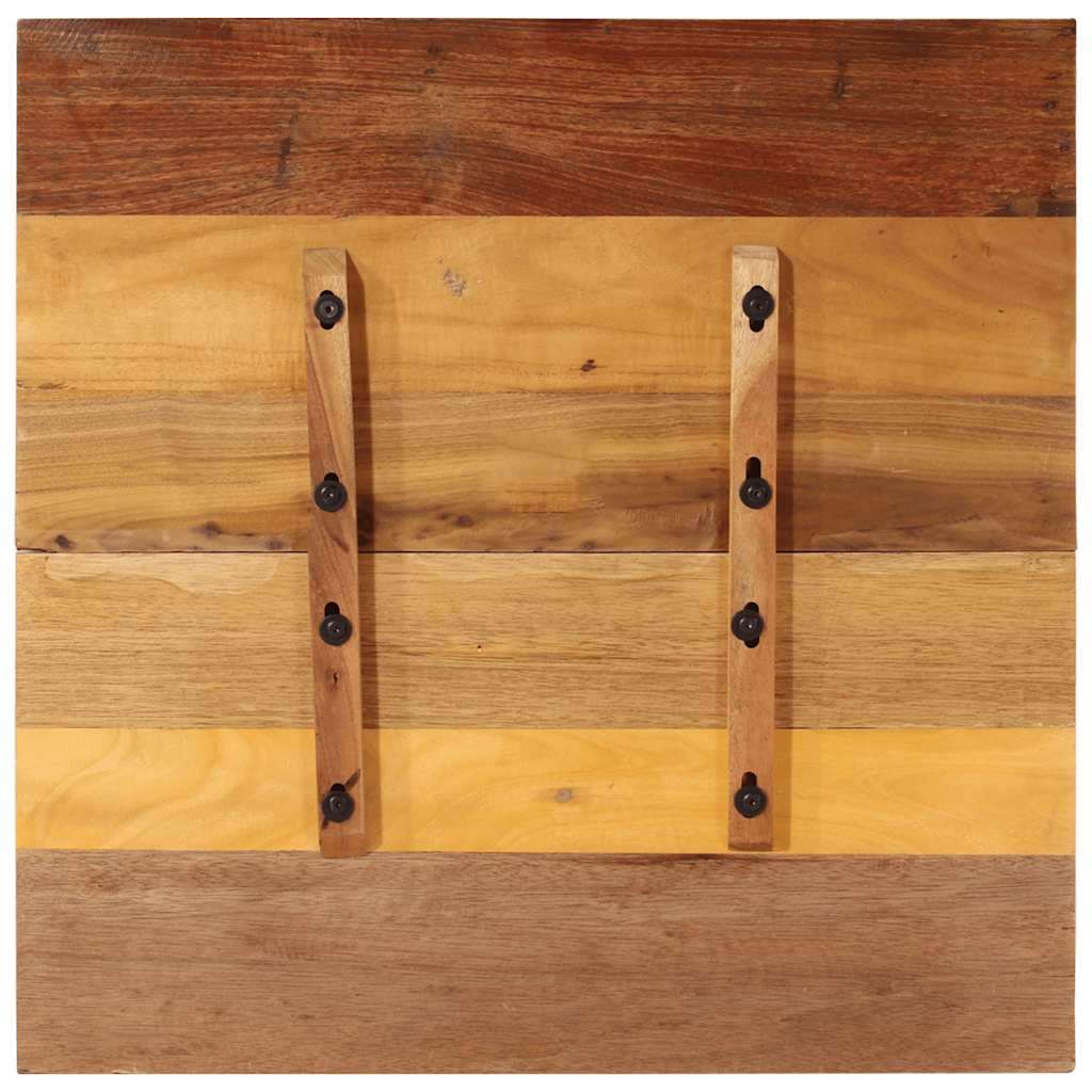 Fyrkantig bordsskiva 70x70 cm 15-16 mm massivt återvunnet trä