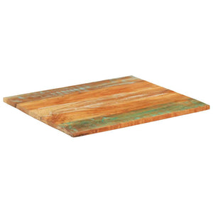 Rektangulär bordsskiva 70x80 cm 25-27 mm massivt återvunnet trä