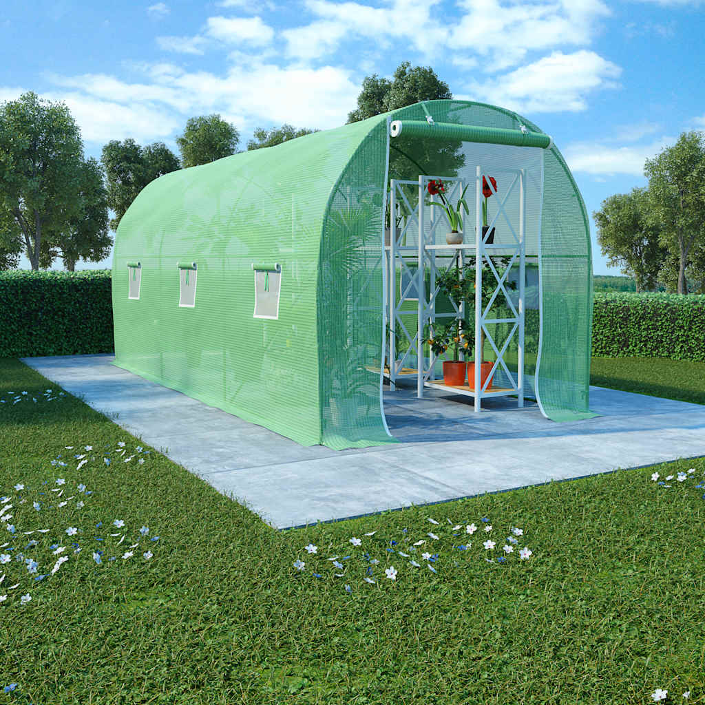 Växthus 9 m² 4,5x2x2 m
