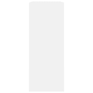 Bokhylla vit 80x30x76,5 cm konstruerat trä