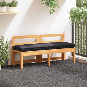 Dyna till pallsoffa bomull 120x40x7 cm svart