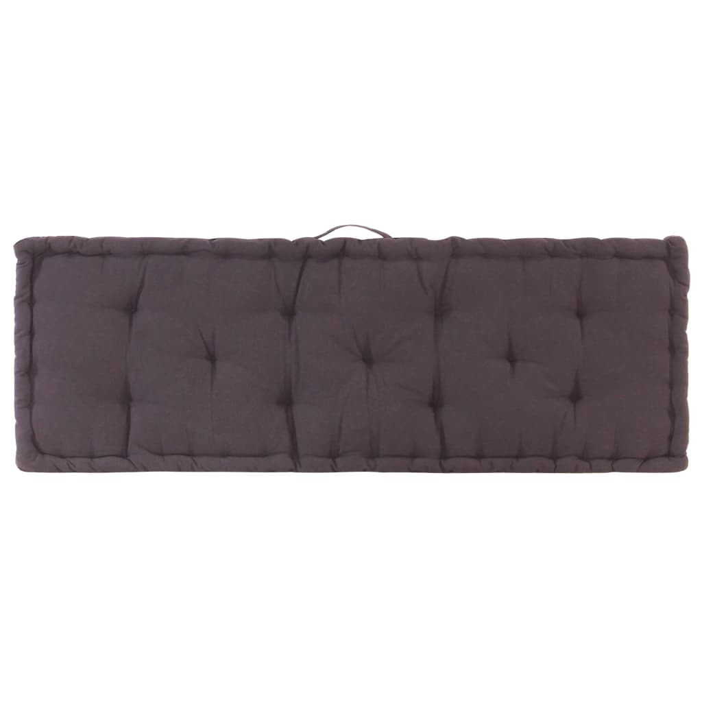 Dyna till pallsoffa bomull 120x40x7 cm antracit
