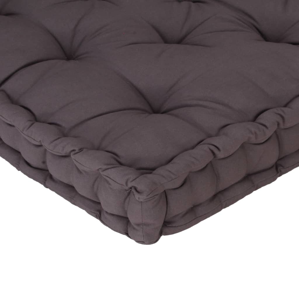 Dyna till pallsoffa bomull 120x40x7 cm antracit