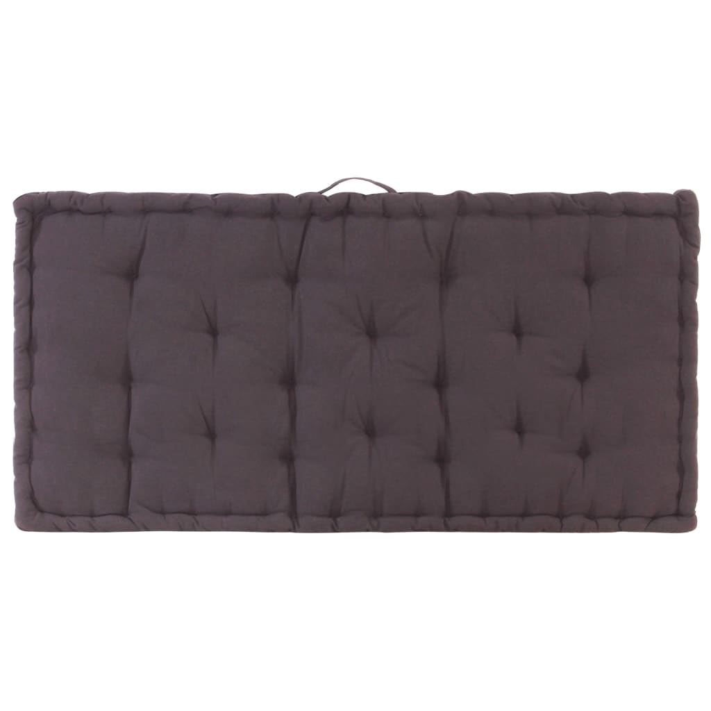 Dyna till pallsoffa bomull 120x80x10 cm antracit