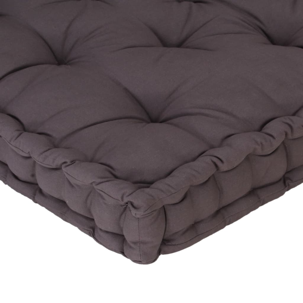 Dyna till pallsoffa bomull 120x80x10 cm antracit