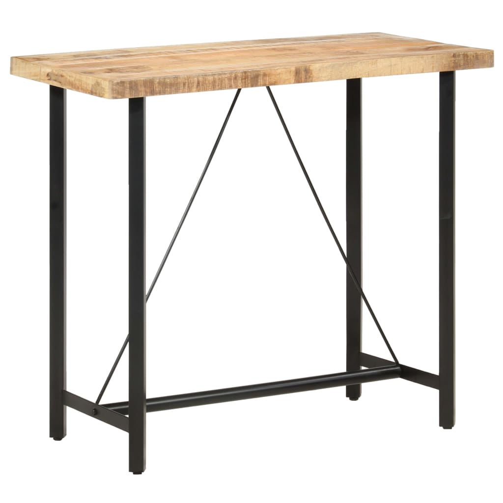 Barbord 120x58x107 cm grovt mangoträ