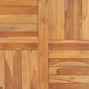 Bordsskiva massiv teak 70x70x2,5 cm