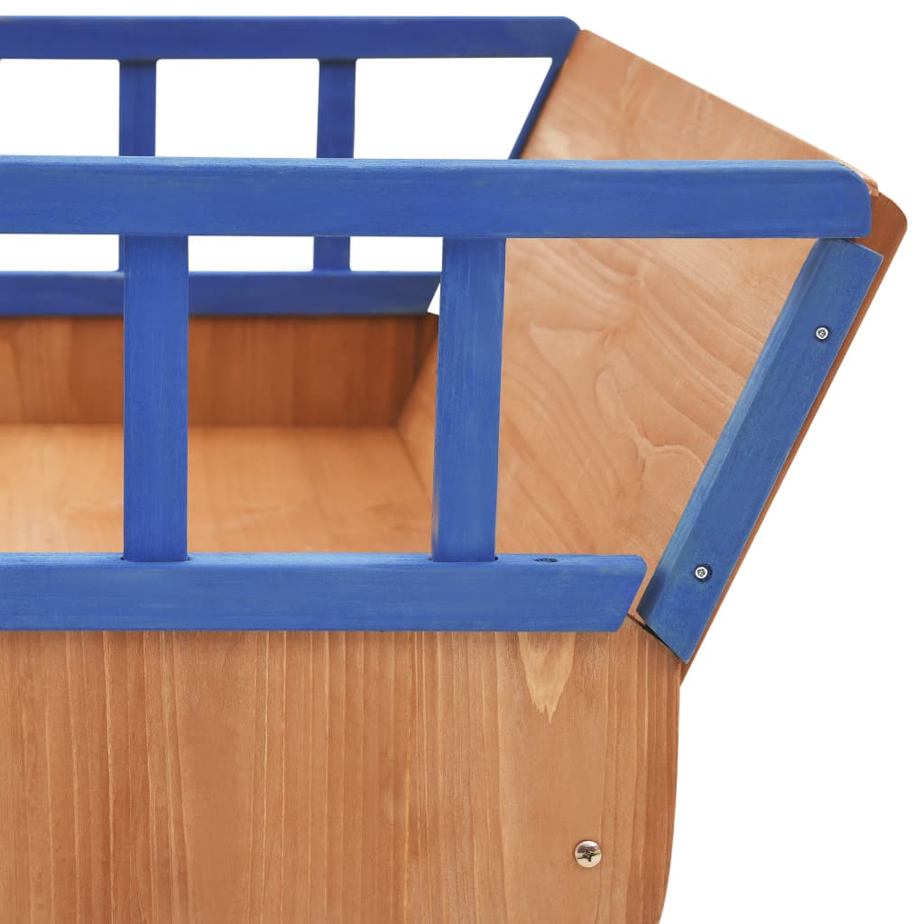 Sandlåda piratskepp furu 190x94,5x101 cm