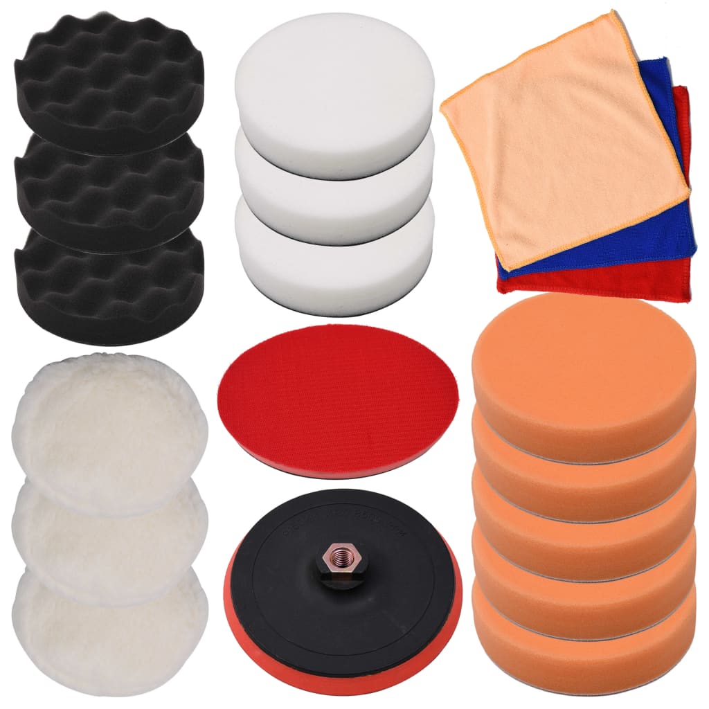 Polerset 18 delar 150 mm